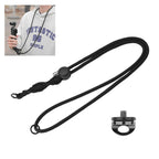 PULUZ Sports Camera Lanyard Long Adjustable Anti-lost Rope for OSMO Pocket 3 / Insta360 X4 Black