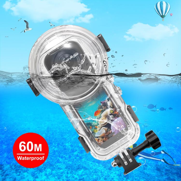 For Insta360 X5 PULUZ 60m Waterproof Sealed Diving Case, Waterproof Diving Case Waterproof Diving Case