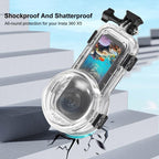 For Insta360 X5 PULUZ 60m Waterproof Sealed Diving Case, Waterproof Diving Case