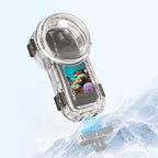 For Insta360 X5 PULUZ Quick Release 60m Waterproof Sealed Diving Case, Quick Release Diving Case Quick Release Diving Case