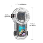 For Insta360 X5 PULUZ Quick Release 60m Waterproof Sealed Diving Case, Quick Release Diving Case