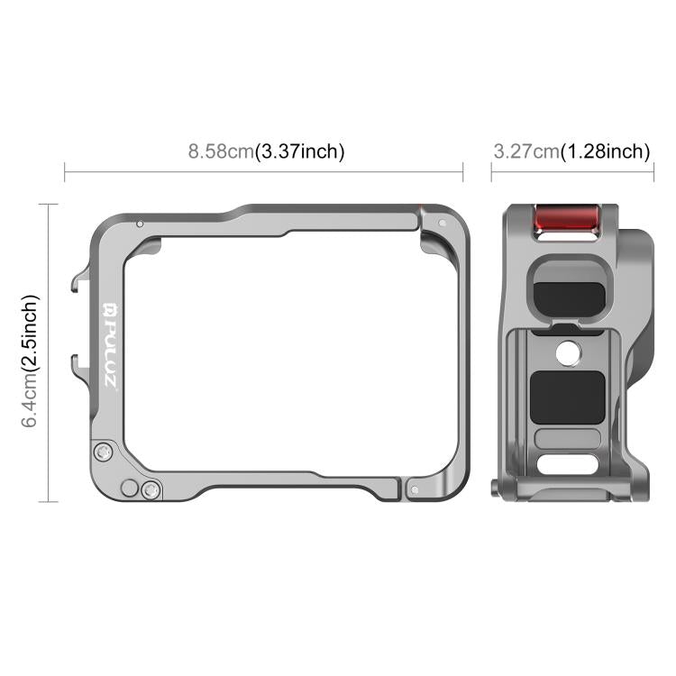 For Insta360 Ace Pro 2 Aluminum Alloy Protective Cage Rig Dual Cold Shoe Housing Frame – Aluminum Alloy, For Insta360 Ace Pro 2 Meta Cage