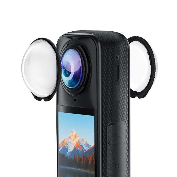 For Insta360 X5 PULUZ Rotation PC Lens Guard Protective Cover, Rotating PC Lens Guard Rotating PC Lens Guard