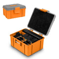 For DJI Osmo Action 5 Pro / 4 / 3 PULUZ Waterproof Hard Carrying Suitcase Outdoor Protective Storage Box Orange