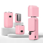 For DJI OSMO Pocket 3 PULUZ 6 in 1 Body Lens Handle Screen Mic Silicone TPU Cover Pink