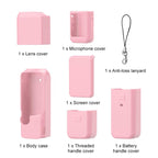 For DJI OSMO Pocket 3 PULUZ 6 in 1 Body Lens Handle Screen Mic Silicone TPU Cover