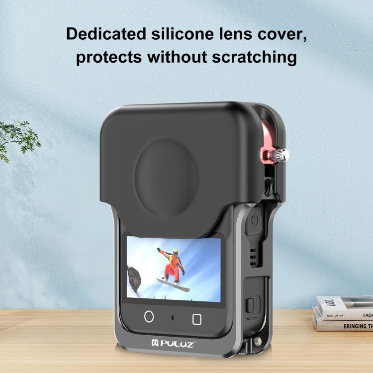 For DJI Osmo 360 Aluminum Alloy Protective Cage Expansion Frame with Lens Cover, Protective Cage – Aluminum Alloy