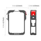 For DJI Osmo 360 Aluminum Alloy Protective Cage Expansion Frame with Lens Cover, Protective Cage – Aluminum Alloy