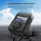For DJI Osmo 360 PULUZ Silicone Body Protective Cover with Lens Cover, Body Cover with Lens Cover (Black), Body Cover with Lens Cover (Grey)