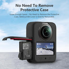 For DJI Osmo 360 PULUZ Silicone Body Protective Cover with Lens Cover, Body Cover with Lens Cover (Black), Body Cover with Lens Cover (Grey)