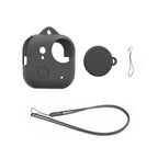For Insta360 GO Ultra PULUZ Body Silicone Protective Cover with Lens Cap & Lanyards, Protective Cover (Black), Protective Cover (Red), Protective Cover (White)