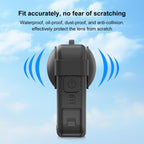 For DJI Osmo 360 PULUZ Silicone Protective Cover with Lens Cover & Lanyard, Cover with Lens Cover & Lanyard