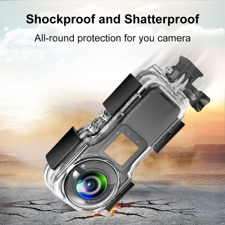 For Insta360 One RS 1-Inch 360 Edition 40m Underwater Waterproof Housing Case – Waterproof, Tempered Glass