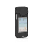 For Insta360 X3 PULUZ Silicone Protective Case with Lens Cover, Silicone Case(Black) Silicone Case(Black) Black