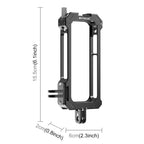 For Insta360 X3 PULUZ Metal Protective Cage Rig Housing Frame with Expand Cold Shoe Base & Tripod Adapter, Metal Cage US Stock, For Insta360 X3
