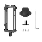 For Insta360 X3 PULUZ Metal Protective Cage Rig Housing Frame with Expand Cold Shoe Base & Tripod Adapter, Metal Cage US Stock, For Insta360 X3