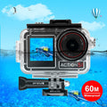 For DJI Osmo Action 5 Pro / 3 / 4 PULUZ 60m Underwater Waterproof Housing Diving Case with Cold Shoe & Buckle Basic Mount & Screw, For DJI Osmo Action 3 / 4 Waterproof Case For DJI Osmo Action 3 4 Waterproof Case