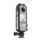 For Insta360 X3 PULUZ Cold Shoe PC Plastic Protective Frame with Adapter Mount & Screw, PC Frame PC Frame