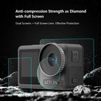 For DJI Osmo Action 3 PULUZ 3-in-1 Lens Front and Back Screen Tempered Glass Explosion-proof Film, For DJI Osmo Action 3