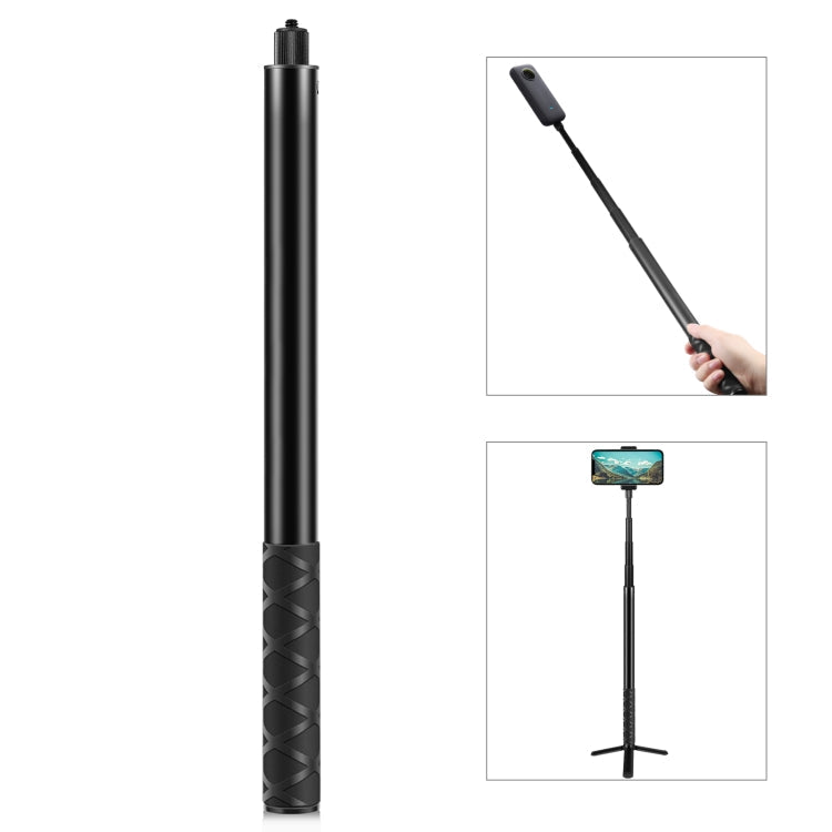 PULUZ 157cm Metal Selfie Stick Monopod for Insta360 One RS / X2 / X3 / X4 / DJI Osmo 360, 150cm Monopod 150cm Monopod