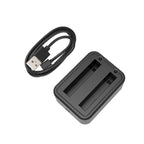 For Insta360 X3 PULUZ USB Dual Batteries Charger with Indicator Light, Battery Charger