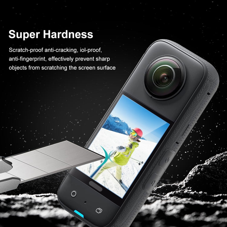 For Insta360 X3 PULUZ 2pcs Curved HD Screen Film, For Insta360 X3