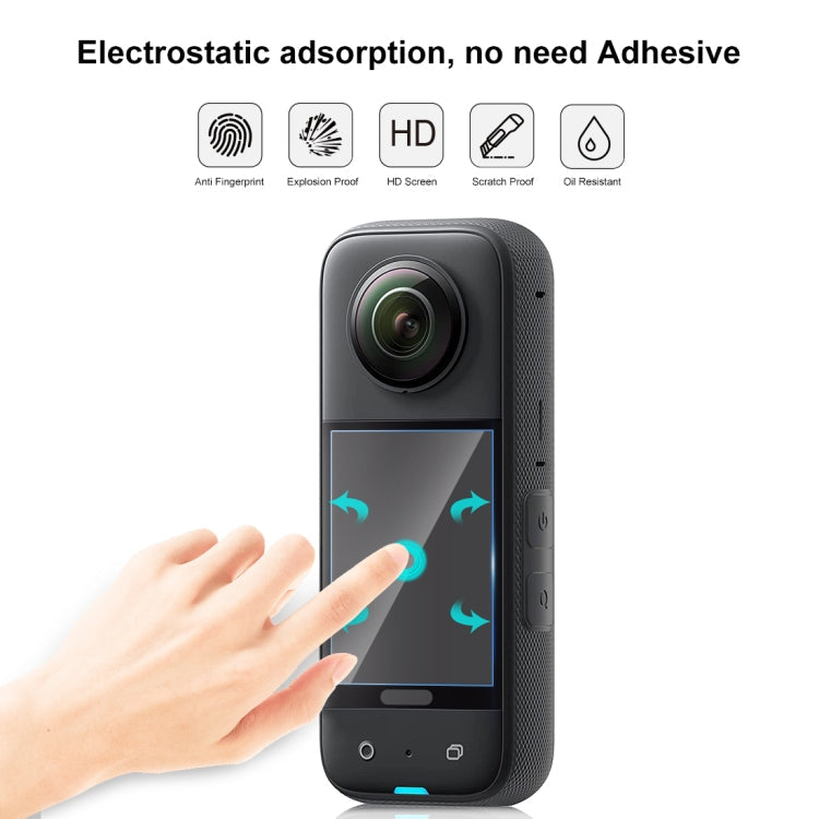For Insta360 X3 PULUZ 2pcs Curved HD Screen Film, For Insta360 X3