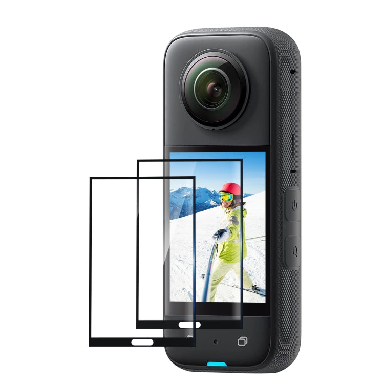 For Insta360 X3 PULUZ 2pcs Curved HD Screen Film, For Insta360 X3 For Insta360 X3