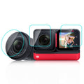 3 in 1 Screen + 4K Lens + Leica Lens Tempered Glass Film – Waterproof, Tempered Glass, Electroplating, For Insta360 One RS For Insta360 One RS