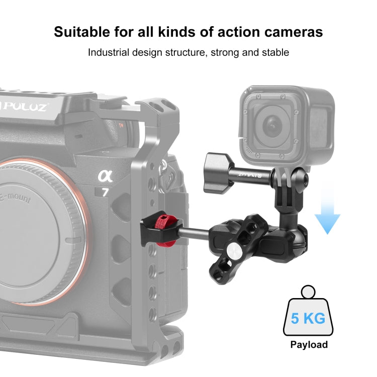 PULUZ Magic Arm Multi-way Ball Aluminum Alloy Mount, Magic Arm