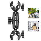 PULUZ Motorcycle Dualheads Crab Clamp Handlebar Fixed Mount for GoPro and Other Action Cameras Default Title