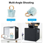 PULUZ 40cm Folding Portable Ring Light PD20W Quick Charge USB Photo Lighting Studio Shooting Tent Box with 6 x Color Backdrops, Size: 40cm x 40cm x 40cm