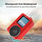 Silicone Protective Case with Lens Cap – Durable Build, Easy to Use, For DJI Osmo Action 4 / 3