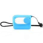 For Insta360 GO 3 PULUZ Camera Charging Case Silicone Case with Lens Cap & Strap, Silicone Case with Lens Cap(Blue) Silicone Case with Lens Cap(Blue) Blue