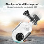 For Insta360 GO 3 40m Underwater Waterproof Housing Case with Base Adapter & Screw, 40m Waterproof Housing Case – Waterproof, Tempered Glass