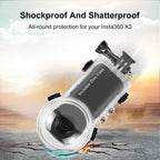 For Insta360 X3 PULUZ 50m Waterproof Sealed Diving Case, Invisible Dive Case