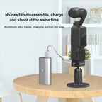 For DJI OSMO Pocket 3 USB-C / Type-C Dock Desktop Charging Base Aluminum Alloy Bracket, Desktop Charging Base – Aluminum Alloy