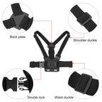 PULUZ 5 in 1 Adjustable Body Mount Belt Chest Strap with Phone Clamp & J Hook Mount & Long Screw Kit