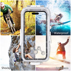 40m/130ft Waterproof Diving Case for 15 Pro Max / 15 Plus / iPhone 14 Plus / 14 Pro Max / 13 Pro Max / 12 Pro Max / 11 Pro Max, with One-way Valve Photo Video Taking Underwater Housing Cover – Waterproof, Lanyard, Touch Control