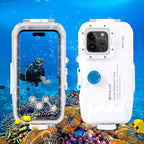 40m/130ft Waterproof Diving Case for 15 Pro Max / 15 Plus / iPhone 14 Plus / 14 Pro Max / 13 Pro Max / 12 Pro Max / 11 Pro Max, with One-way Valve Photo Video Taking Underwater Housing Cover – Waterproof, Lanyard, Touch Control For iPhone 14 Plus 14 Pro Max