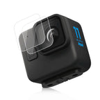 For GoPro Hero11 Black Mini PULUZ 2pcs Lens Tempered Glass Film, For GoPro Hero11 Black Mini For GoPro Hero11 Black Mini