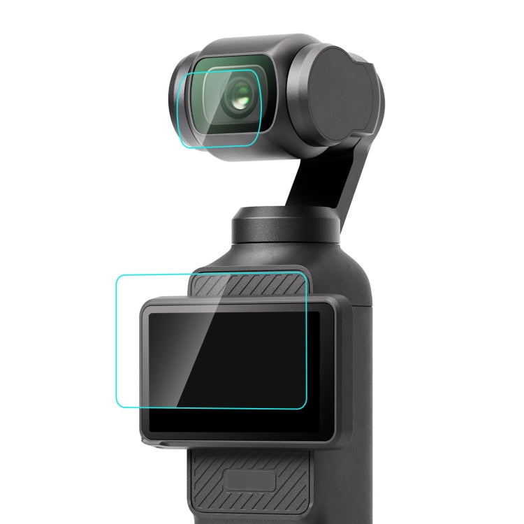 9H 2.5D HD Tempered Glass Lens Protector + Screen Film – Tempered Glass, Ultra-thin, For DJI OSMO Pocket 3 For DJI OSMO Pocket 3