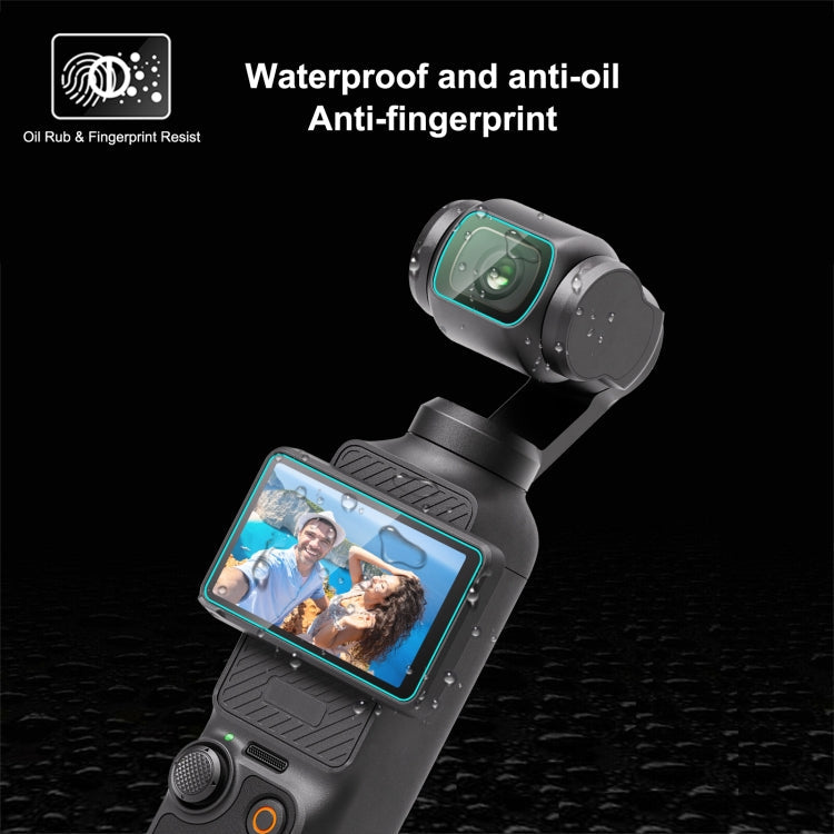 9H 2.5D HD Tempered Glass Lens Protector + Screen Film – Tempered Glass, Ultra-thin, For DJI OSMO Pocket 3