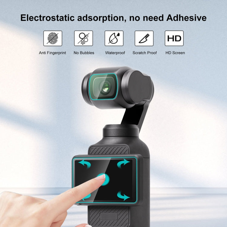 9H 2.5D HD Tempered Glass Lens Protector + Screen Film – Tempered Glass, Ultra-thin, For DJI OSMO Pocket 3