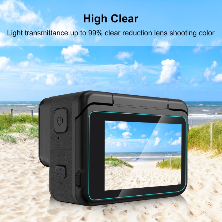For Insta360 Ace Pro PULUZ 3 in 1 Rear & Front Screen + Lens Tempered Glass Film, For Insta360 Ace Pro