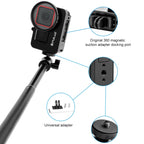 For Insta360 Ace Pro / Ace PULUZ Metal Rabbit Cage Adapter Frame with 52mm UV Filter & Adapter Ring, For Insta360 Ace Meta Cage 2