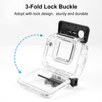For Insta360 Ace Pro PULUZ 60m Underwater Waterproof Housing Case with Base Adapter & Screw, For Insta360 Ace Pro Underwater Case