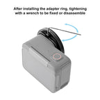 For Insta360 Ace Pro PULUZ 52mm UV Lens Filter Adapter Ring with Lens Cover, For Insta360 Ace Pro Filter Adapter Ring