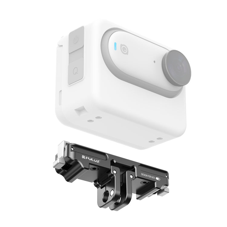 For Insta360 GO3 PULUZ Magnetic Aluminum Alloy Quick Release Base Mount, For Insta360 GO3 / GO 3S CNC For Insta360 GO3 GO 3S CNC