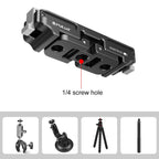 For Insta360 GO3 PULUZ Magnetic Aluminum Alloy Quick Release Base Mount, For Insta360 GO3 / GO 3S CNC